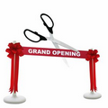 Grand Opening Kit-36" Ceremonial Scissors, Ribbon, Bows, Stanchions